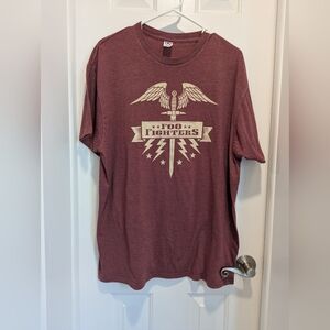 Foo Fighters Graphic Band T-Shirt Men’s Size XL- Burgundy